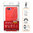 Flexi Slim Carbon Fibre Case for Oppo AX5 - Brushed Red